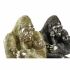Figură Decorativă DKD Home Decor 22 x 23,5 x 31 cm Argintiu Auriu* Colonial Gorilă (2 Unități)