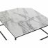 Masa de Cafea DKD Home Decor Alb Negru Metal Lemn MDF 80 x 80 x 34 cm