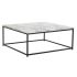 Masa de Cafea DKD Home Decor Alb Negru Metal Lemn MDF 80 x 80 x 34 cm