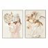 Tablou DKD Home Decor 90 x 4 x 120 cm Buchet Urban (2 Unități)
