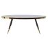Masa de Cafea DKD Home Decor Negru Auriu* Geam Oțel 110 x 50 x 41,5 cm
