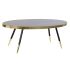 Masa de Cafea DKD Home Decor Negru Auriu* Geam Oțel 110 x 50 x 41,5 cm
