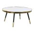 Masa de Cafea DKD Home Decor Glamour Auriu* Argintiu Oțel Oglindă 82,5 x 82,5 x 40 cm