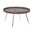 Masa de Cafea DKD Home Decor Maro Argintiu Metal Oțel Lemn MDF 30 x 40 cm 78 x 78 x 41,5 cm