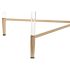 Masa de Cafea DKD Home Decor Metal Acrilic Glamour (120 x 70 x 45 cm)