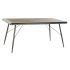 Masă de Sufragerie DKD Home Decor Brad Natural Metal Gri deschis 161 x 90 x 75 cm
