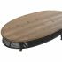 Masa de Cafea DKD Home Decor Maro Negru Metal Brad 120 x 58 x 42 cm