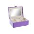 Casetă de Bijuterii DKD Home Decor 23 x 17 x 10 cm Liliachiu Poliuretan Lemn MDF
