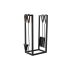 Suport pentru lemne DKD Home Decor Oțel Aluminiu (20 x 38 x 60 cm)