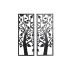 Decorațiune de Perete DKD Home Decor (2 Piese) Copac Metal Shabby Chic (35 x 1,3 x 91 cm)
