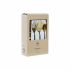 Set de Tacâmuri DKD Home Decor Negru Auriu* Oțel inoxidabil 2 x 0,3 x 21 cm 16 Piese