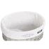 Set de Coșuri DKD Home Decor Alb Gri răchită 51 x 37 x 56 cm 52 x 38 x 57 cm (5 Piese)