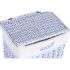 Set de Coșuri DKD Home Decor Albastru Celeste răchită Infantil 44 x 34 x 56 cm (5 Piese)