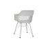 Scaun de Sufragerie DKD Home Decor Gri deschis 57 x 57 x 80,5 cm