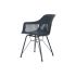 Scaun de Sufragerie DKD Home Decor Albastru Bleumarin 57 x 57 x 80,5 cm