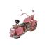 Figură Decorativă DKD Home Decor 28 x 10 x 16 cm Roz Motocicletă Verde Galben Vintage (3 Piese)