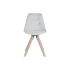 Scaun de Sufragerie DKD Home Decor Poliester Gri deschis Dub (48 x 44 x 84 cm)