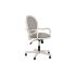 Scaun de Birou DKD Home Decor Alb Gri deschis 52 x 50 x 88 cm