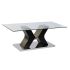 Masa de Cafea DKD Home Decor Lemn 120 x 60 x 45 cm Sticlă Temperată Lemn MDF