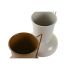 Vază DKD Home Decor 13 x 12.5 x 17 cm Bej Metal Portocaliu Muştar (2 Unități)