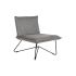 Fotoliu DKD Home Decor 66 x 78 x 75 cm Negru Gri Metal