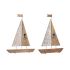 Figură Decorativă DKD Home Decor 36,5 x 10 x 54 cm 37,5 x 10 x 48 cm Maro (2 Unități)