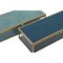 Casetă de Bijuterii DKD Home Decor Geam Metal Turquoise Albastru celest 25 x 10 x 5 cm (2 Unități)