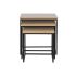 Set de 3 mese DKD Home Decor Negru Metal 45 x 45 x 45 cm Lemn MDF