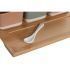 Set de Aperitiv DKD Home Decor 26 x 9 x 4 cm Porțelan Multicolor Bambus 8 Piese Scandinav