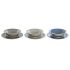 Veselă DKD Home Decor Albastru Albastru celest Gresie 26,5 x 26,5 x 3 cm 18 Piese