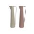 Vază DKD Home Decor 15 x 11 x 45 cm Bej Roz Fier (2 Unități)