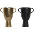 Vază DKD Home Decor 23 x 16 x 29 cm Negru Auriu* Aluminiu Modern (2 Unități)