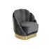 Fotoliu DKD Home Decor 86 x 80 x 85 cm Gri Metal Alb Gri închis