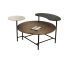 Masa de Cafea DKD Home Decor 118 x 90 x 61 cm Metal Aluminiu Lemn MDF