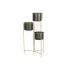 Ghiveci DKD Home Decor 30 x 21 x 80 cm Negru Auriu* Metal