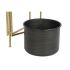 Ghiveci DKD Home Decor 30 x 21 x 80 cm Negru Auriu* Metal