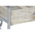 Masa laterală DKD Home Decor Gri Natural Metal Brad Lemn de brad 110 x 67 x 46 cm