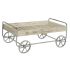 Masa laterală DKD Home Decor Gri Natural Metal Brad Lemn de brad 110 x 67 x 46 cm