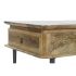 Masa de Cafea DKD Home Decor 116 x 60 x 46 cm Metal Aluminiu Lemn de mango