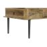 Masa de Cafea DKD Home Decor 116 x 60 x 46 cm Metal Aluminiu Lemn de mango