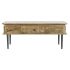 Masa de Cafea DKD Home Decor 116 x 60 x 46 cm Metal Aluminiu Lemn de mango