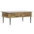 Masa de Cafea DKD Home Decor 116 x 60 x 46 cm Metal Aluminiu Lemn de mango
