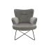 Fotoliu DKD Home Decor Gri Metal 67 x 81 x 87 cm