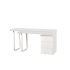 Birou DKD Home Decor 150 x 120 x 75 cm Natural Metal Alb Lemn MDF