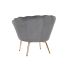 Fotoliu DKD Home Decor Gri Auriu* Metal 85 x 85 x 91 cm