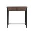 Set de Masă cu 2 Scaune DKD Home Decor Maro Negru Metal Lemn MDF 80 x 50 x 84 cm