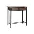 Set de Masă cu 2 Scaune DKD Home Decor Maro Negru Metal Lemn MDF 80 x 50 x 84 cm