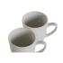 Set de 4 Căni tip Halbă DKD Home Decor Alb Porțelan 330 ml 12 x 10 x 9 cm