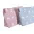 Trusă de Voiaj DKD Home Decor Albastru Roz polialgodon osos 33 x 8 x 21 cm (2 Unități)