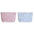 Trusă de Voiaj DKD Home Decor Albastru Roz polialgodon osos 33 x 8 x 21 cm (2 Unități)